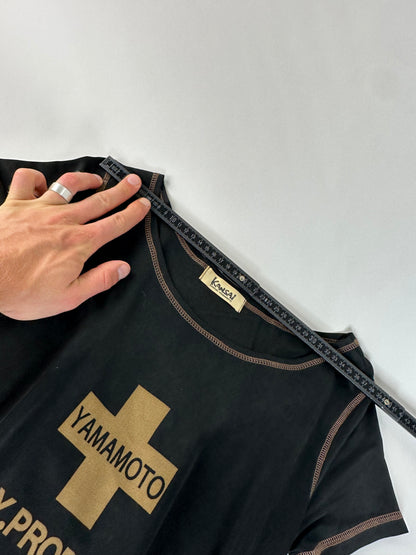 Vintage Kansai Yamamoto K.Y.PRODUCE Dress Black Gold M