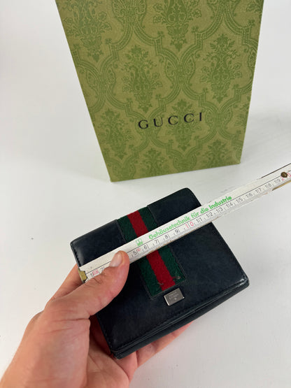 Vintage Gucci leather wallet black