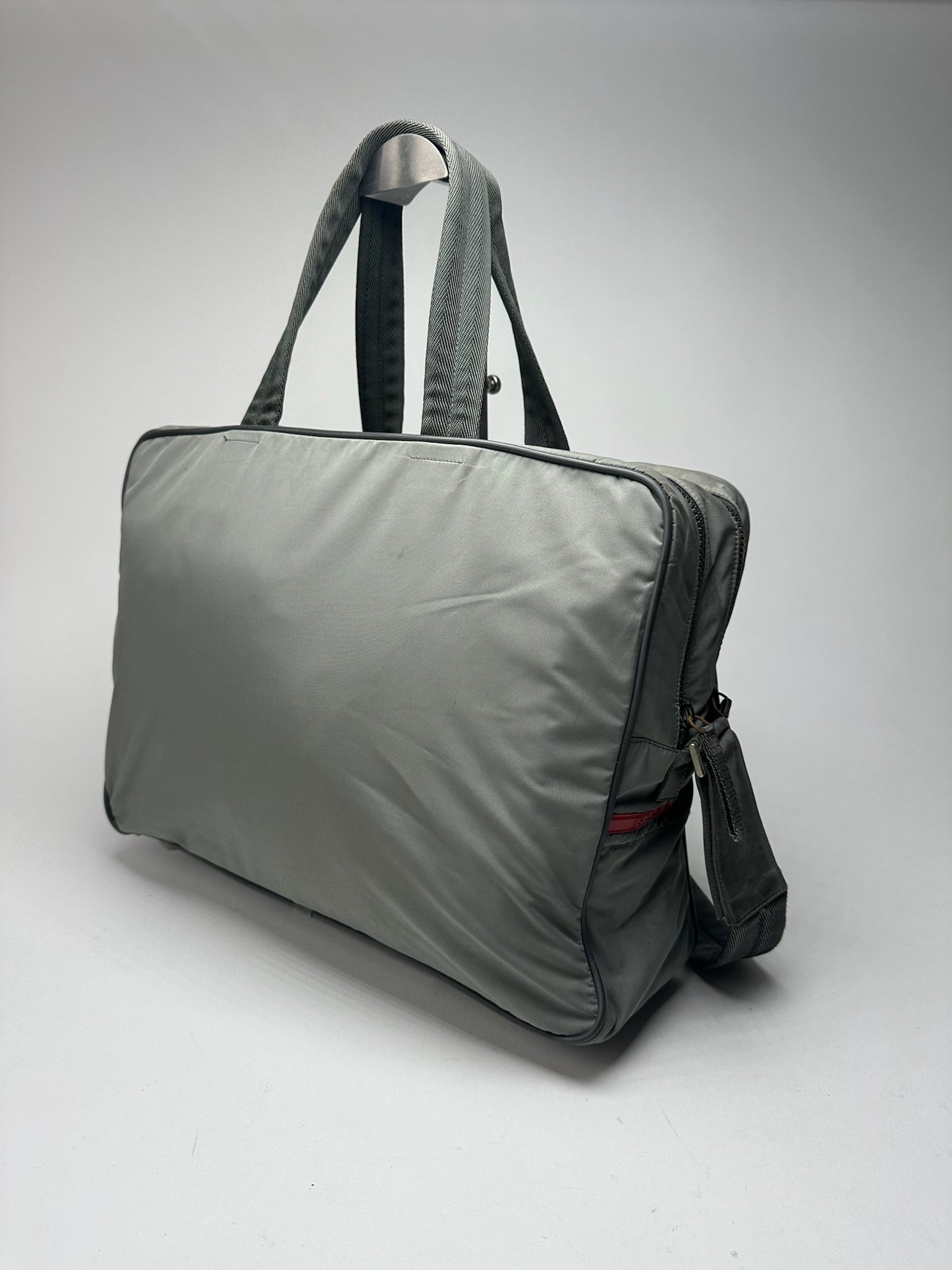 Vintage Prada Sport 2 Way Bag Gray