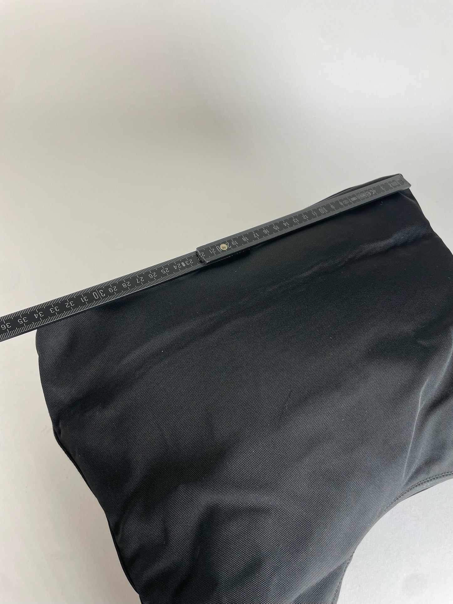 Vintage Gucci Leather / Canvas Hobo Handbag Black