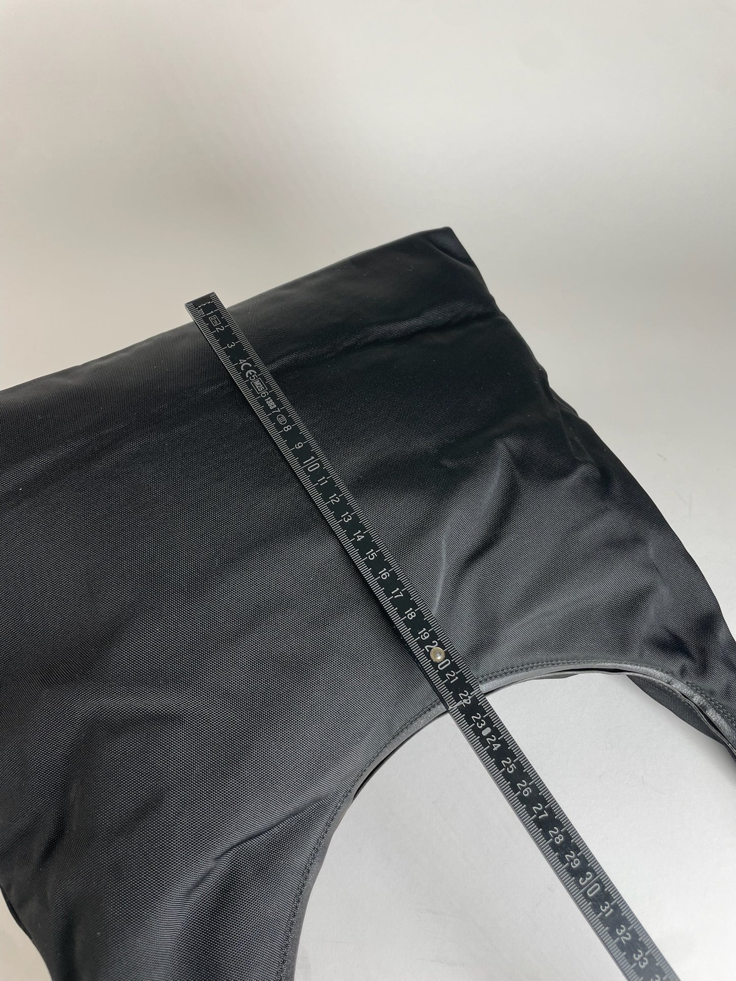 Vintage Gucci Leather / Canvas Hobo Handbag Black