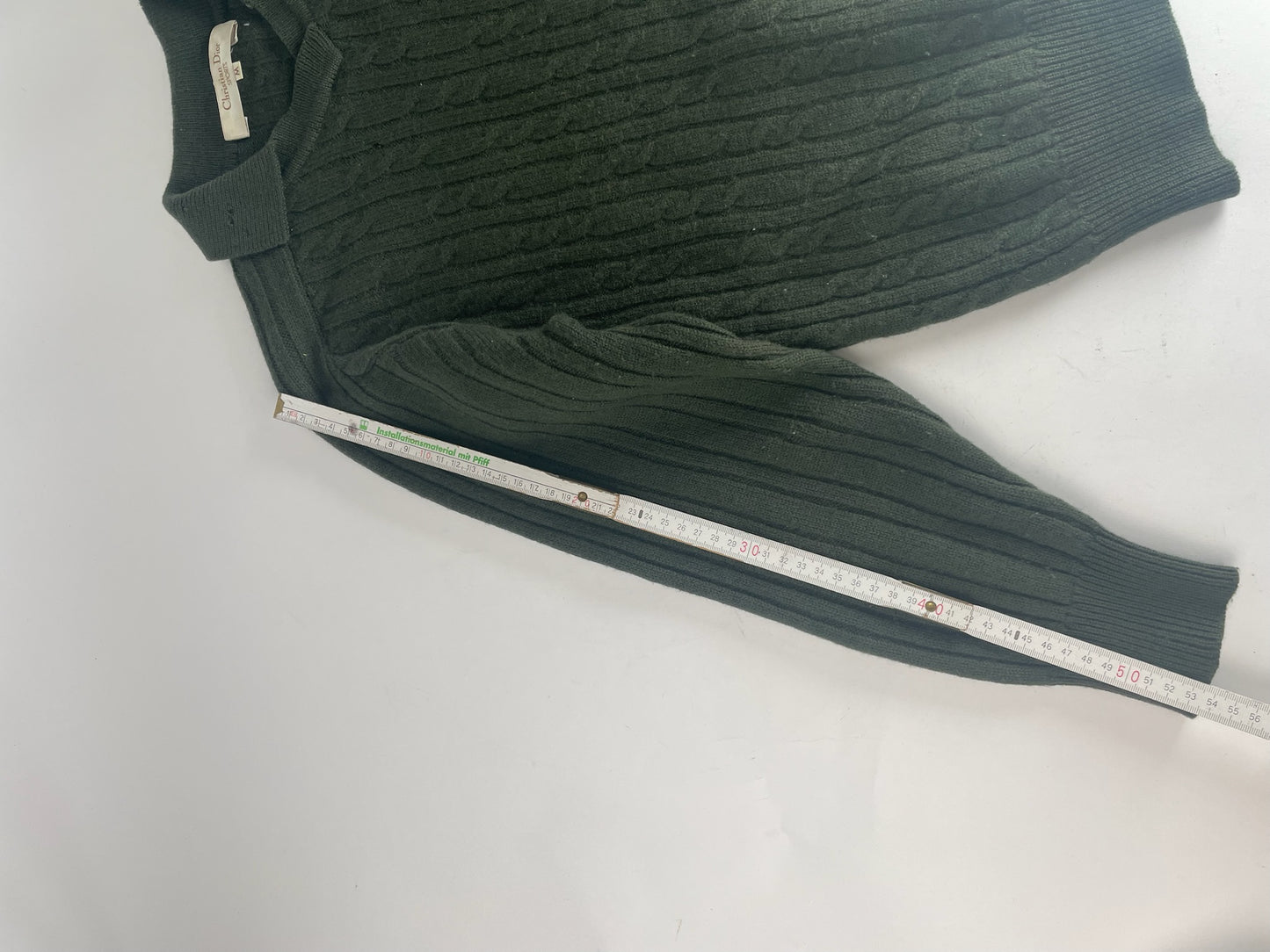 Vintage Dior Wool Sweater Dark Green M