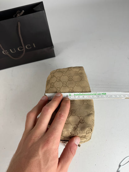 Vintage Gucci Monogram Mini Bag/Pouch Beige Pink
