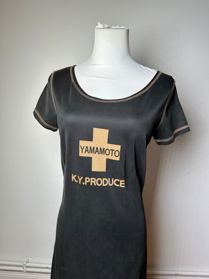 Vintage Kansai Yamamoto K.Y.PRODUCE Dress Black Gold M
