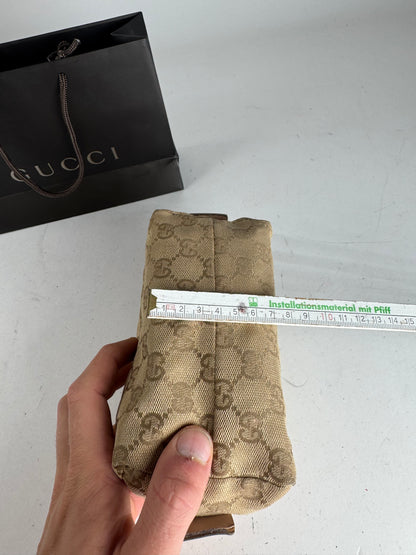 Vintage Gucci Monogram Mini Bag/Pouch Beige Pink