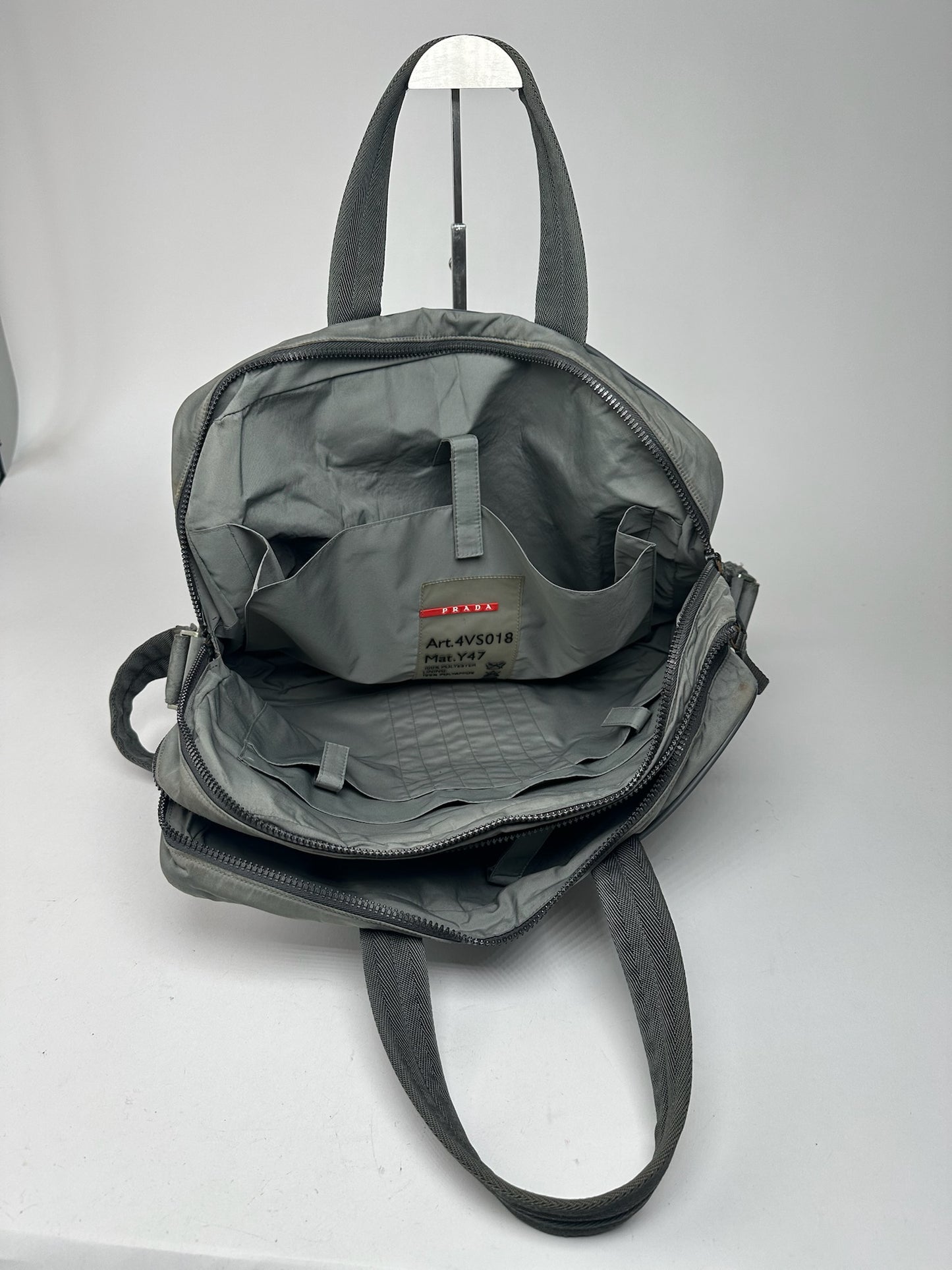 Vintage Prada Sport 2 Way Bag Gray