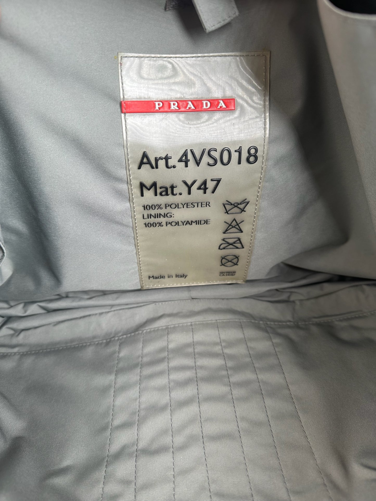 Vintage Prada Sport 2 Way Bag Gray