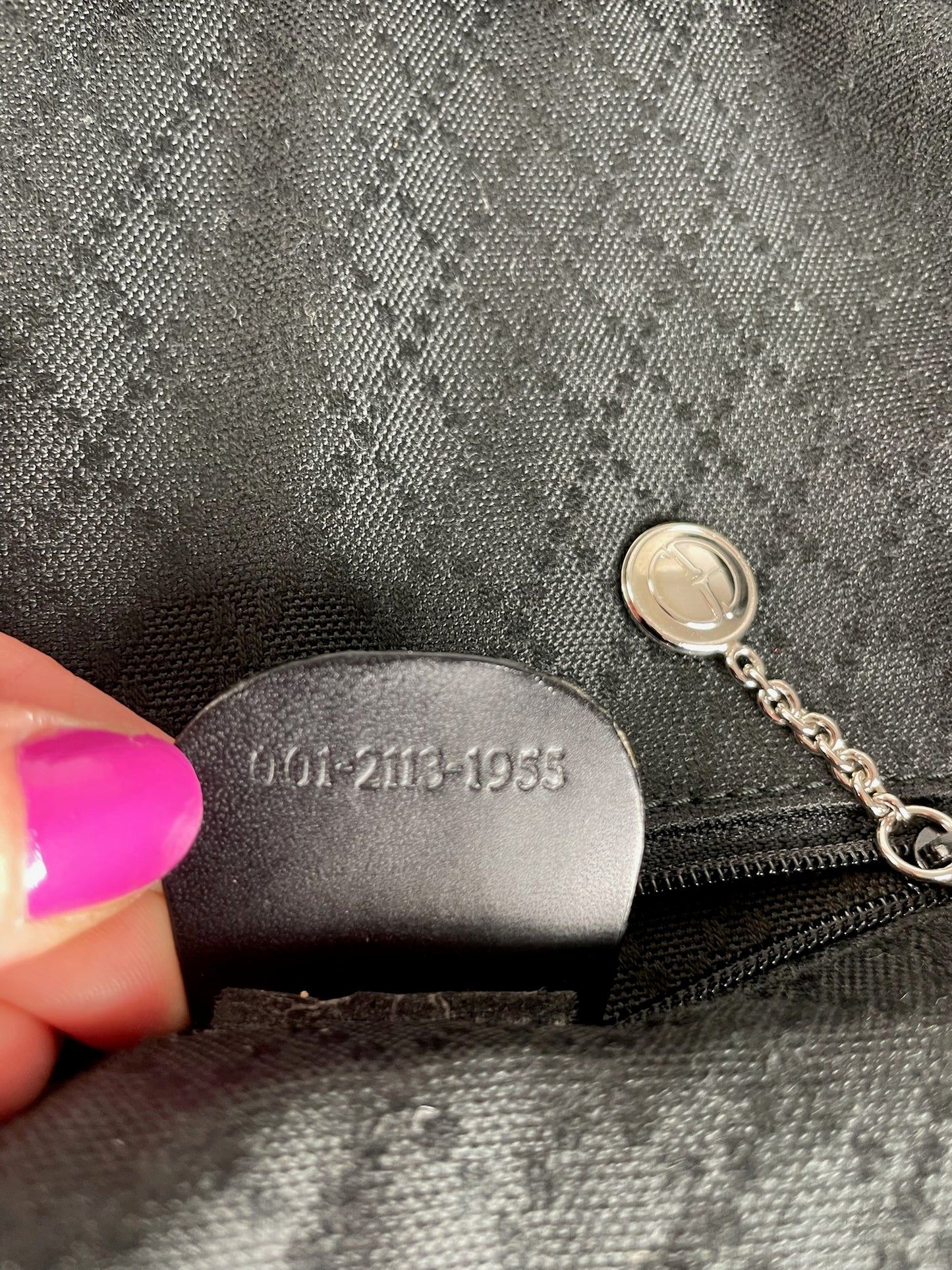 Vintage Gucci Leather / Canvas Hobo Handbag Black