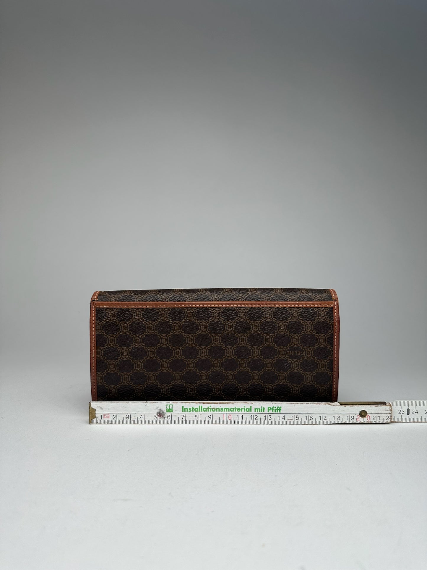 Vintage Celine Paris Leather ID Holder Brown