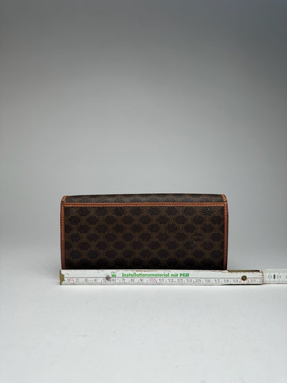 Vintage Celine Paris Leather ID Holder Brown