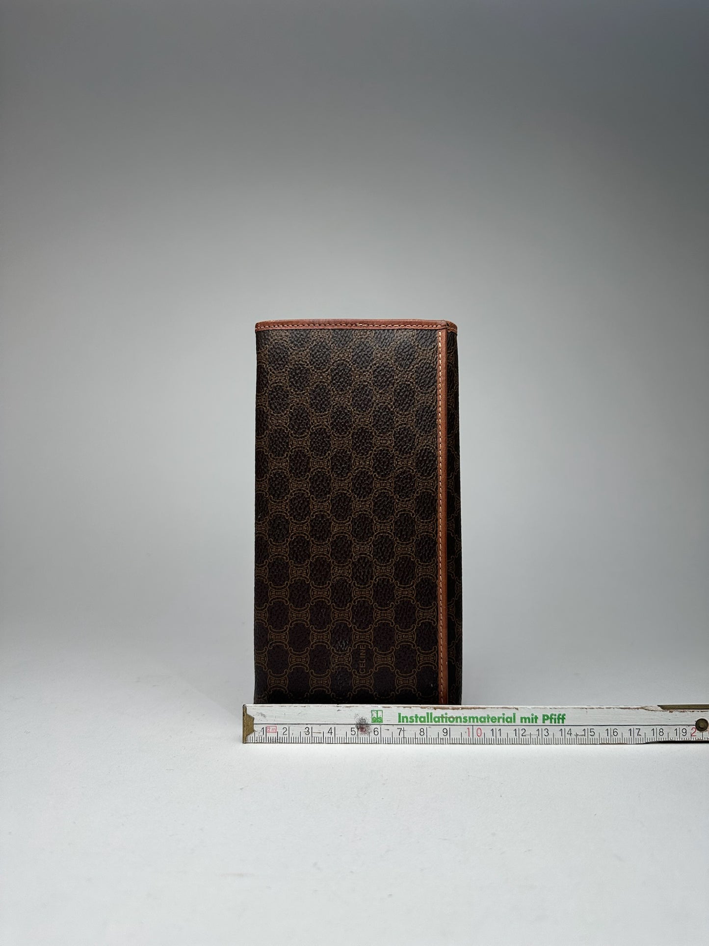 Vintage Celine Paris Leather ID Holder Brown