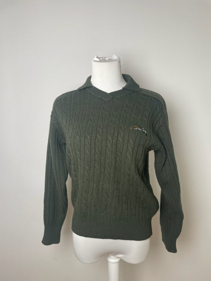 Vintage Dior Wool Sweater Dark Green M