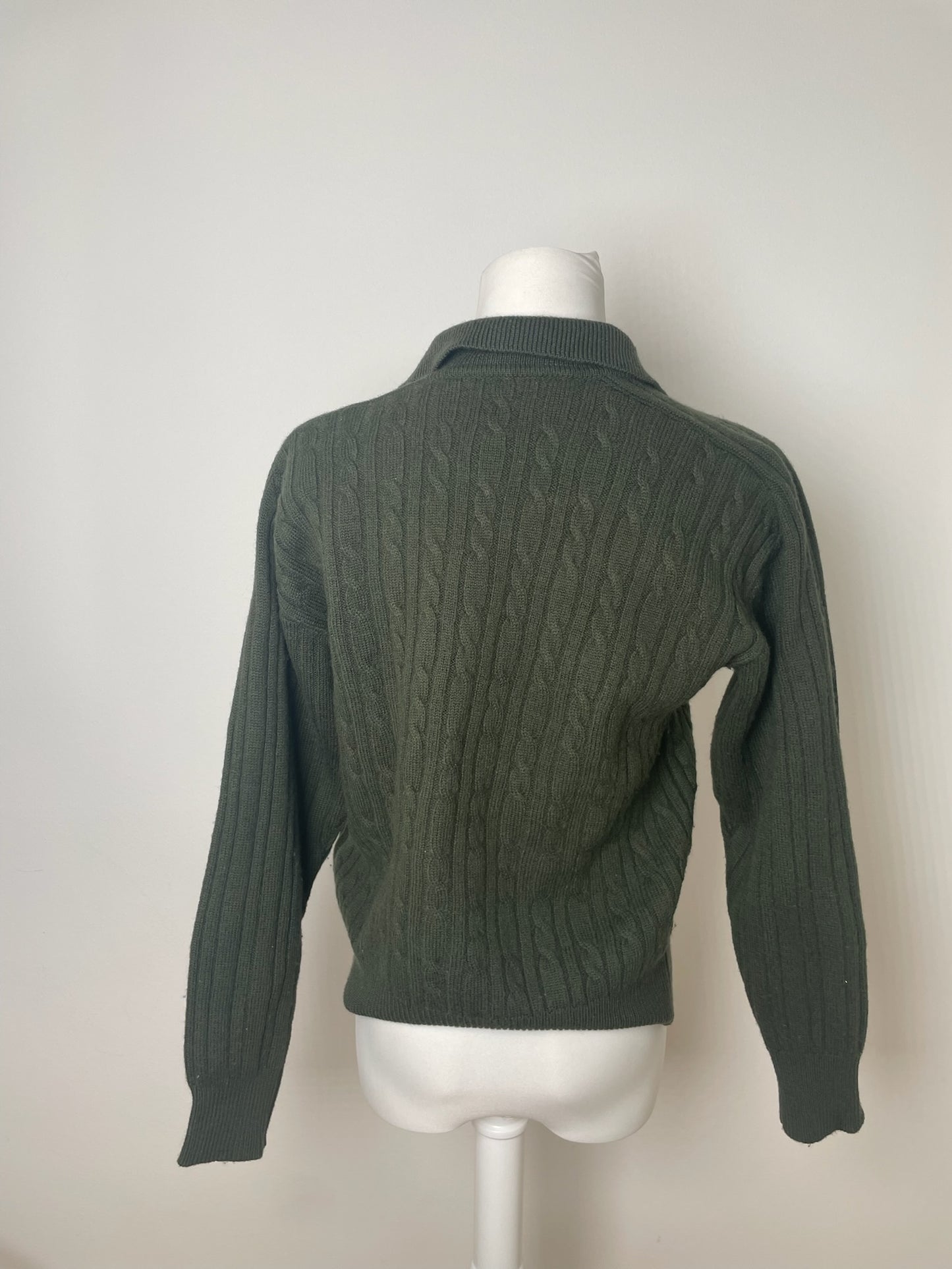 Vintage Dior Wool Sweater Dark Green M