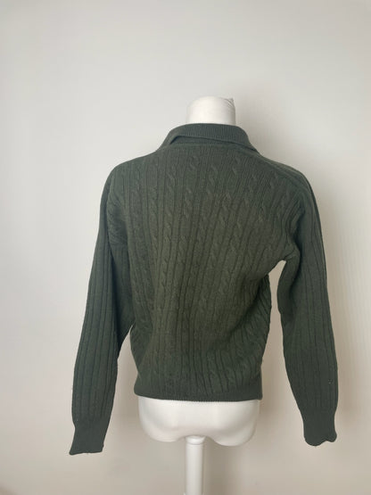 Vintage Dior Wool Sweater Dark Green M
