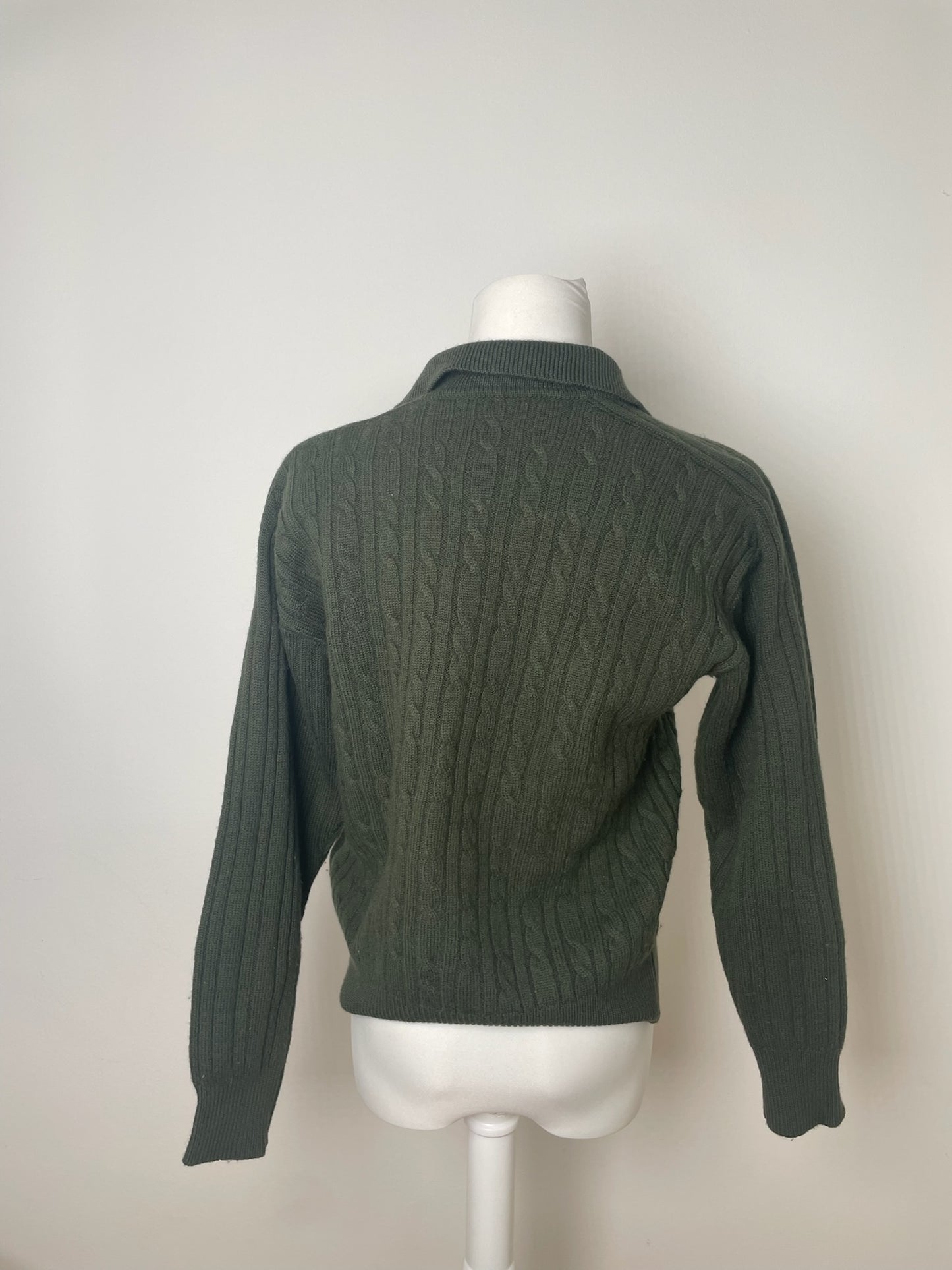 Vintage Dior Wool Sweater Dark Green M