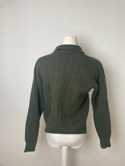 Vintage Dior Wool Sweater Dark Green M
