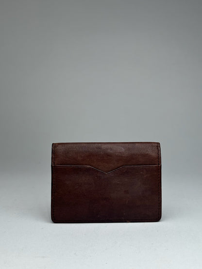 Vintage Yves Saint Laurent Leather Card Holder Brown