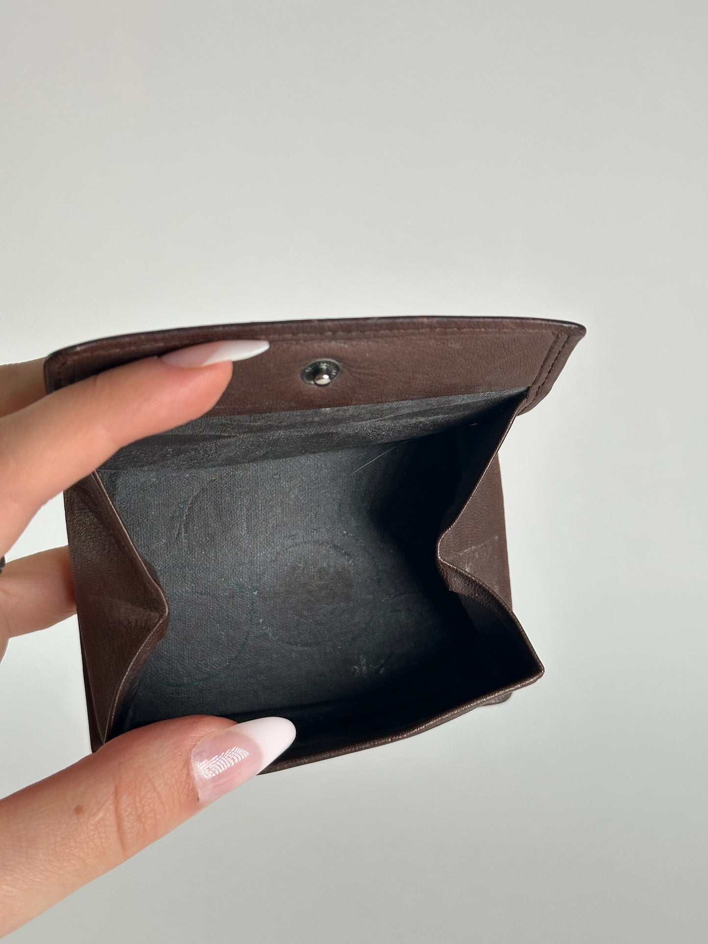 Vintage Yves Saint Laurent Leather Card Holder Brown