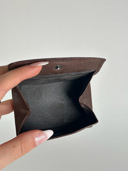 Vintage Yves Saint Laurent Leather Card Holder Brown