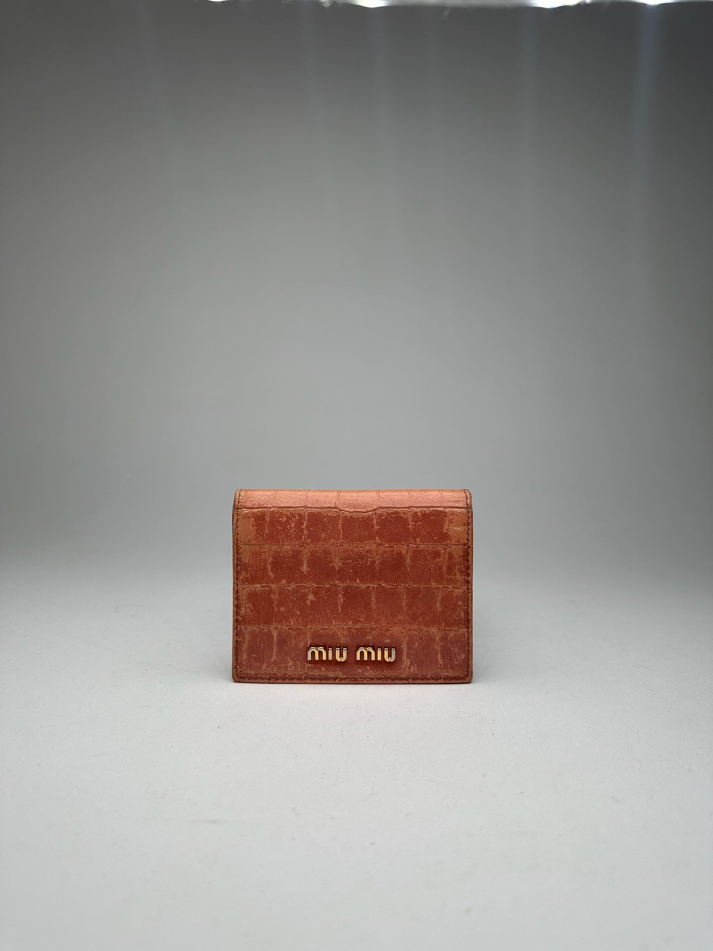 Vintage Miu Miu Card Holder orange