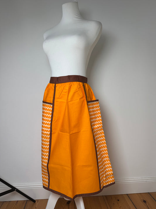 Vintage Yves Saint Laurent Skirt Black Yellow