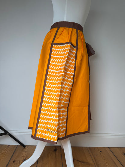 Vintage Yves Saint Laurent Skirt Black Yellow