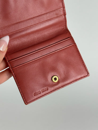 Vintage Miu Miu Card Holder orange