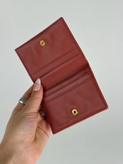Vintage Miu Miu Card Holder orange