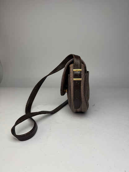 Vintage Givenchy Leather Shoulder in Bag Brown