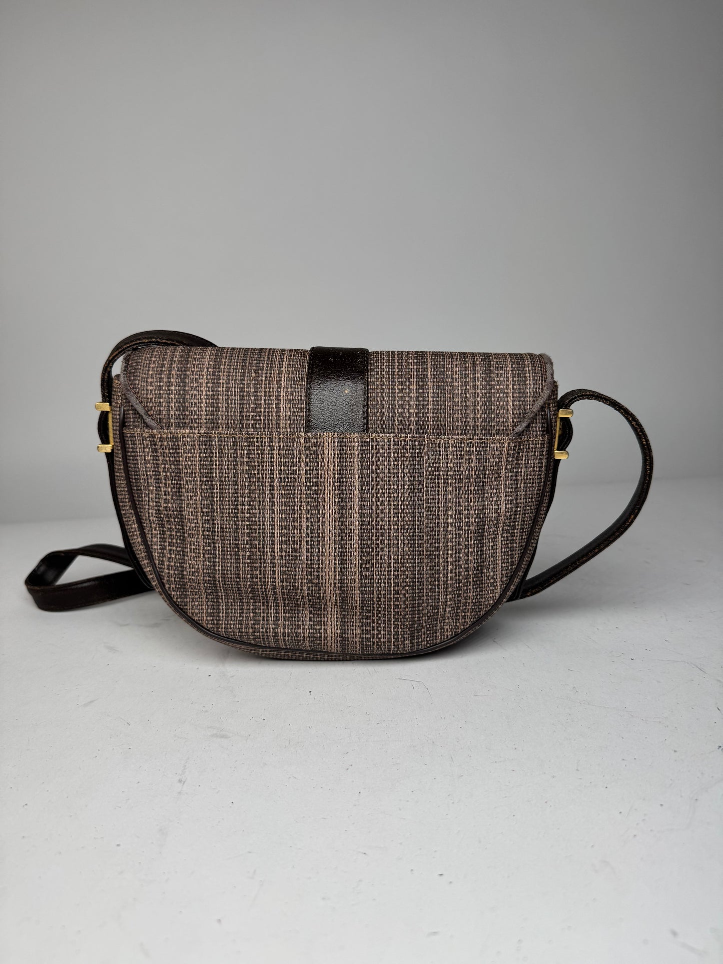 Vintage Givenchy Leather Shoulder in Bag Brown