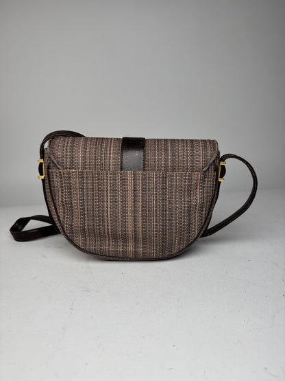 Vintage Givenchy Leather Shoulder in Bag Brown