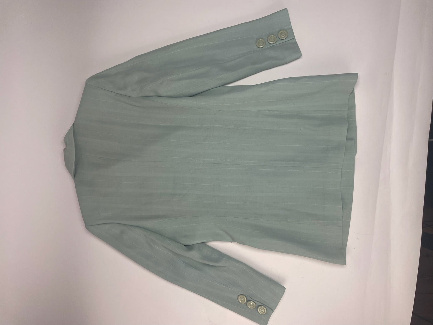 Vintage Dior wool Blazer / Trench turquoise M