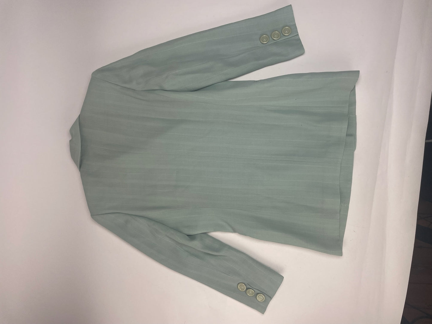 Vintage Dior wool Blazer / Trench turquoise M