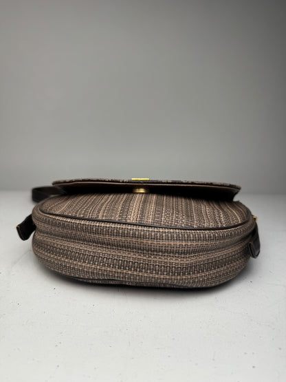 Vintage Givenchy Leather Shoulder in Bag Brown