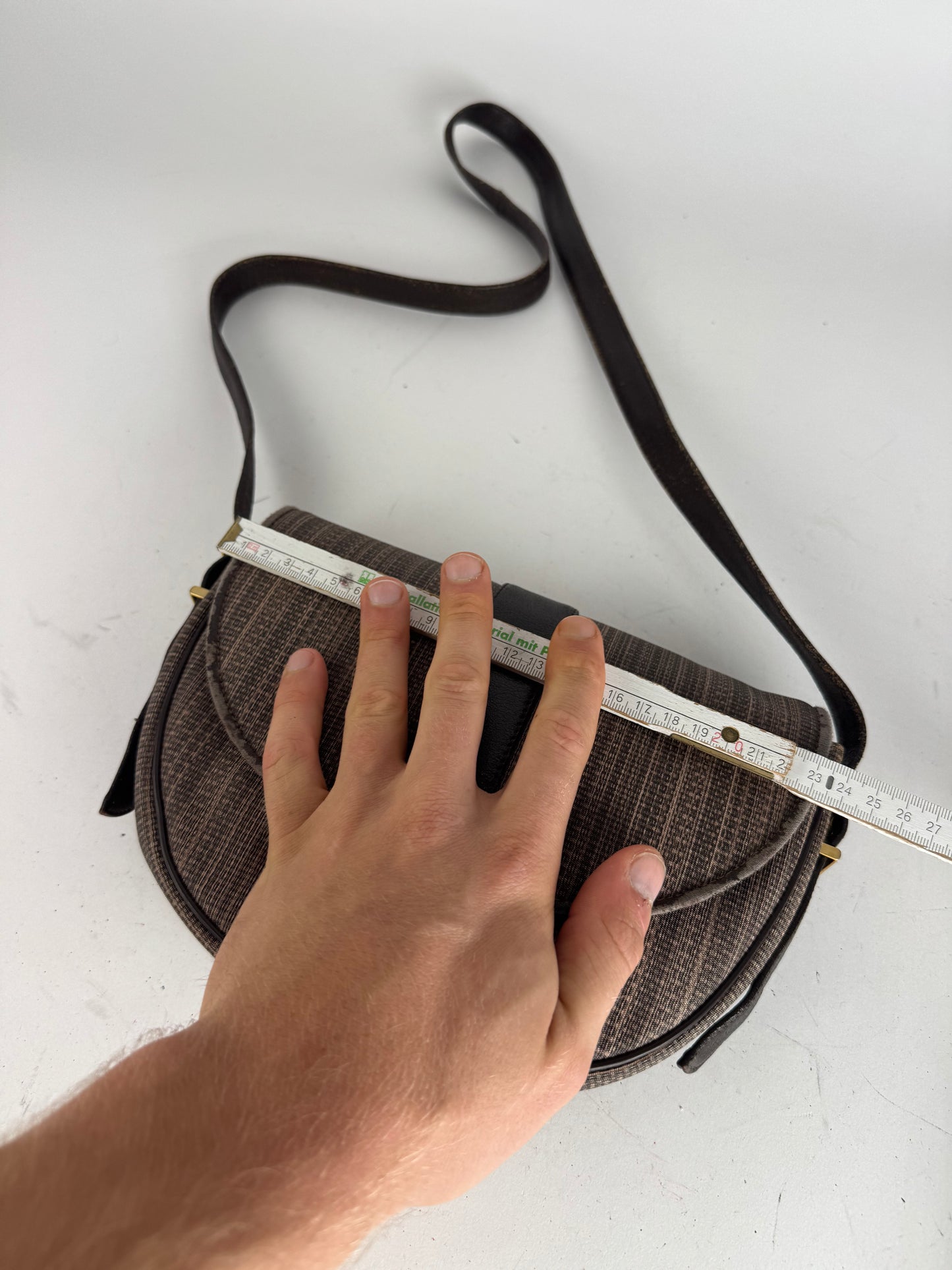 Vintage Givenchy Leather Shoulder in Bag Brown