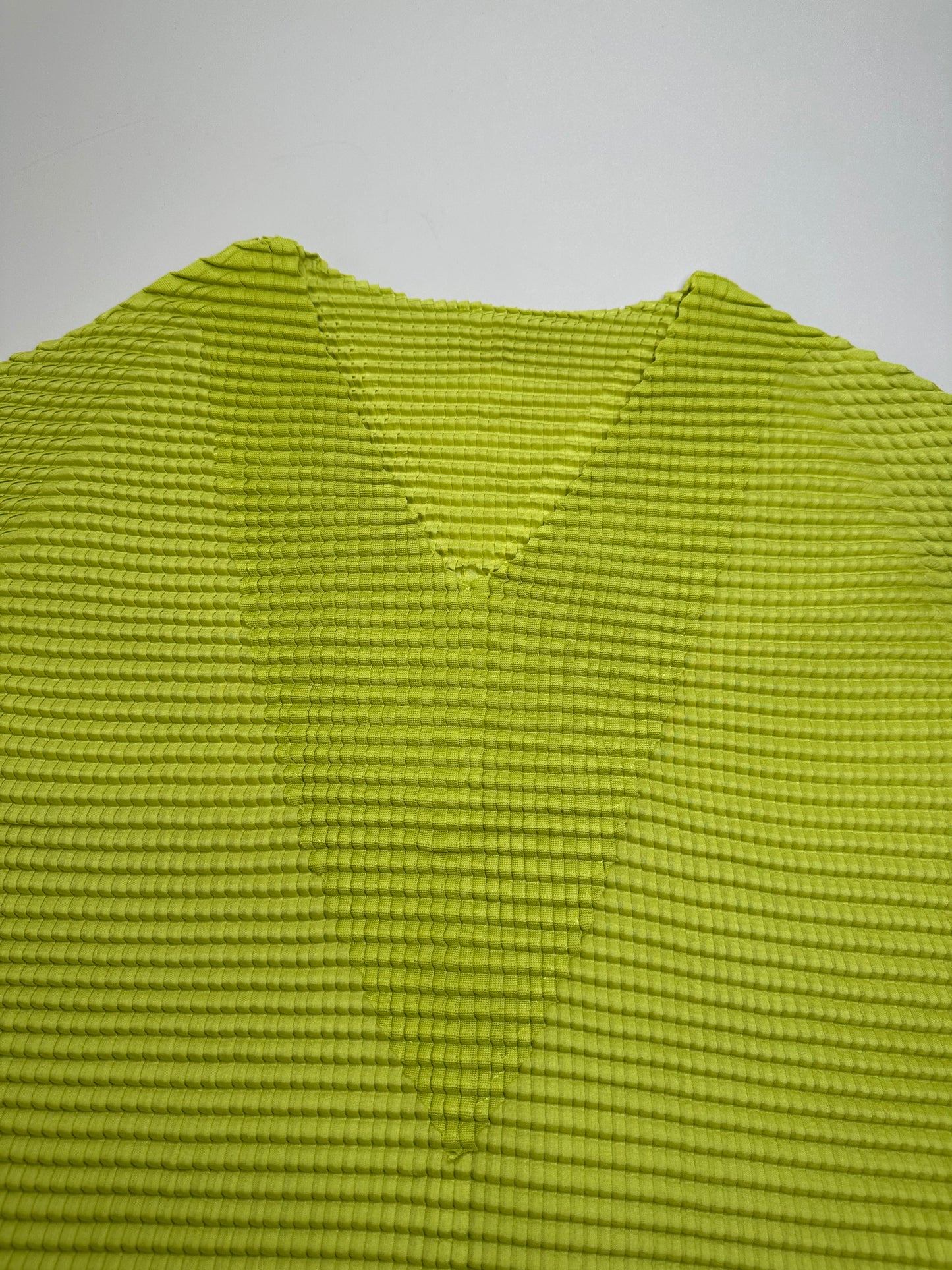 Vintage Issey Miyake Pleats Please Top Neon Yellow M
