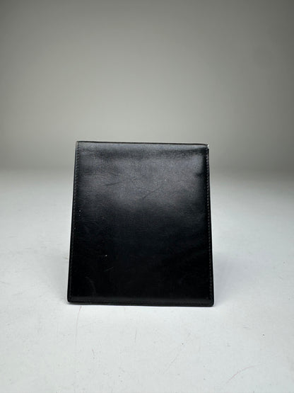 Vintage Celine Paris Calèche Smooth Leather Bifold Wallet Black