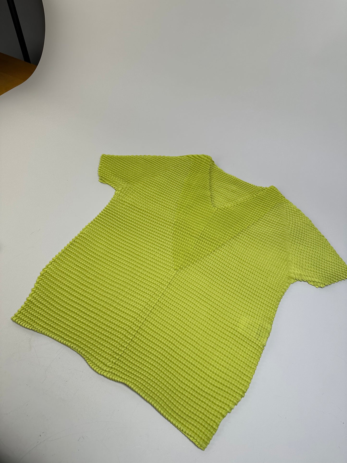 Vintage Issey Miyake Pleats Please Top Neon Yellow M
