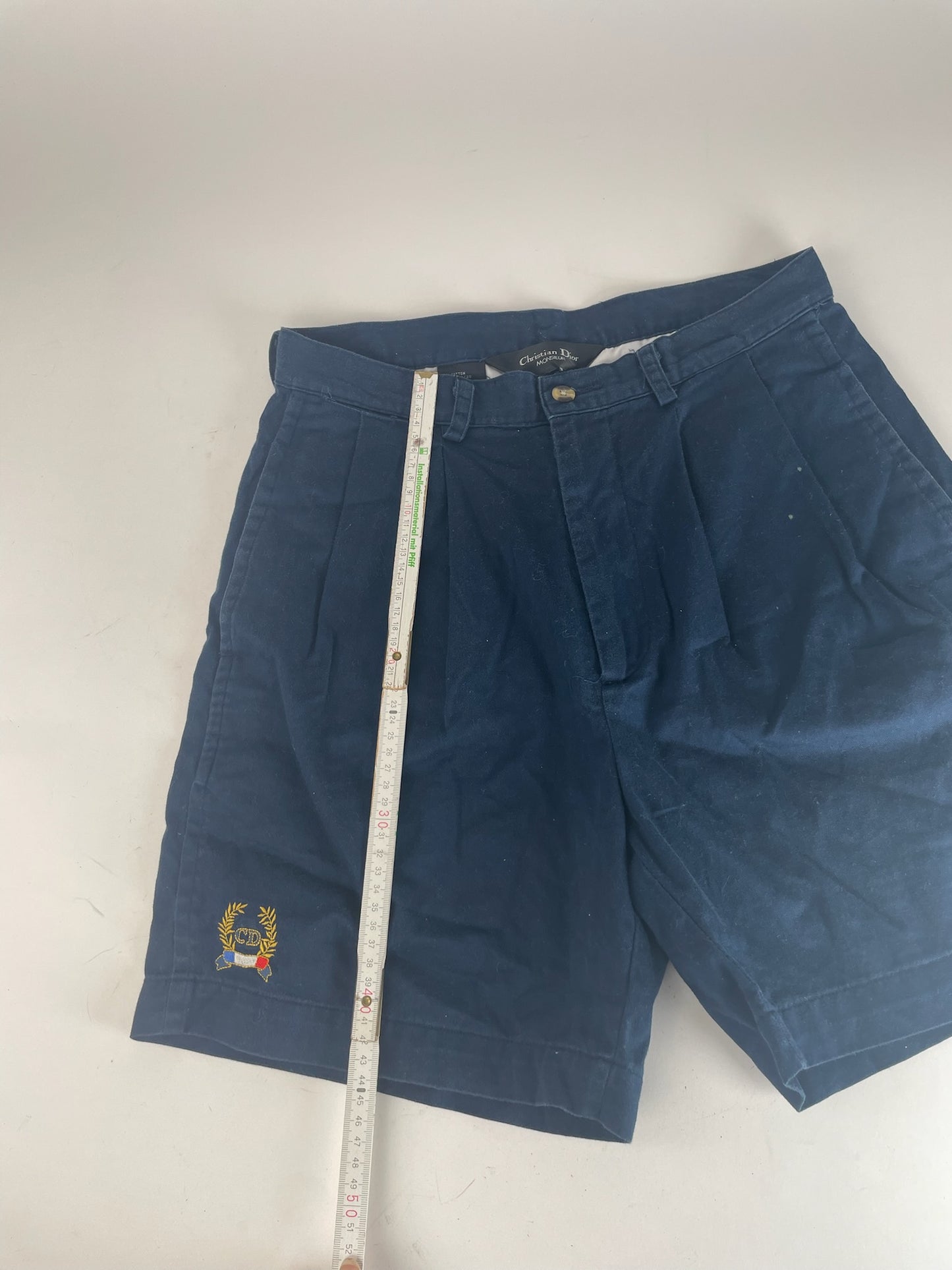 Vintage Dior Canvas Shorts navy 38/M