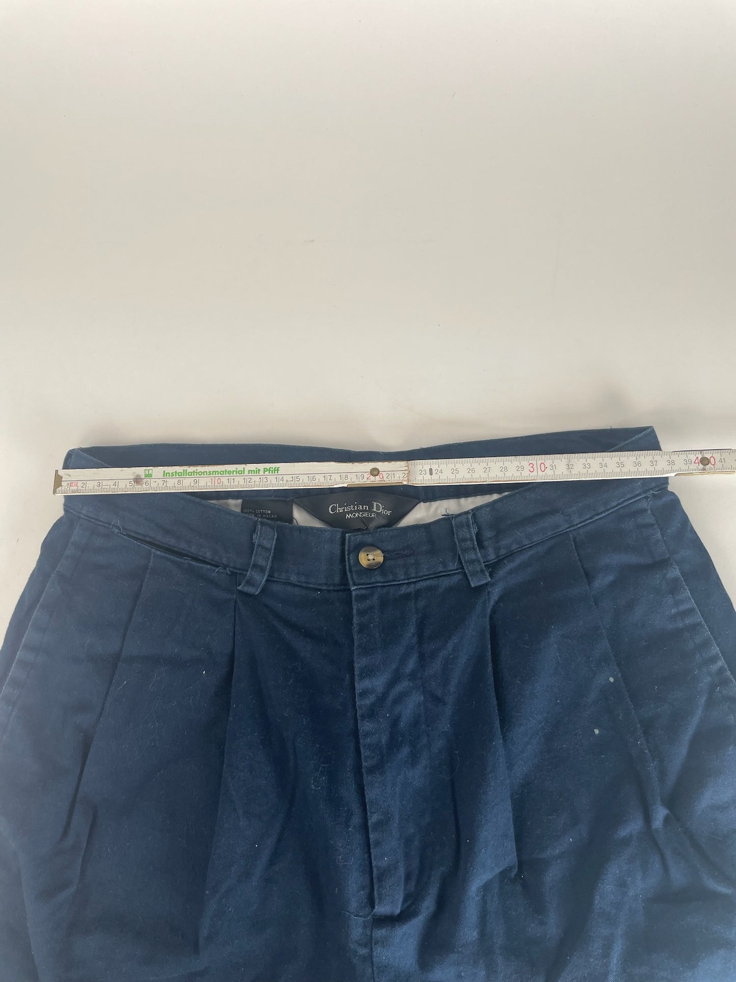 Vintage Dior Canvas Shorts navy 38/M