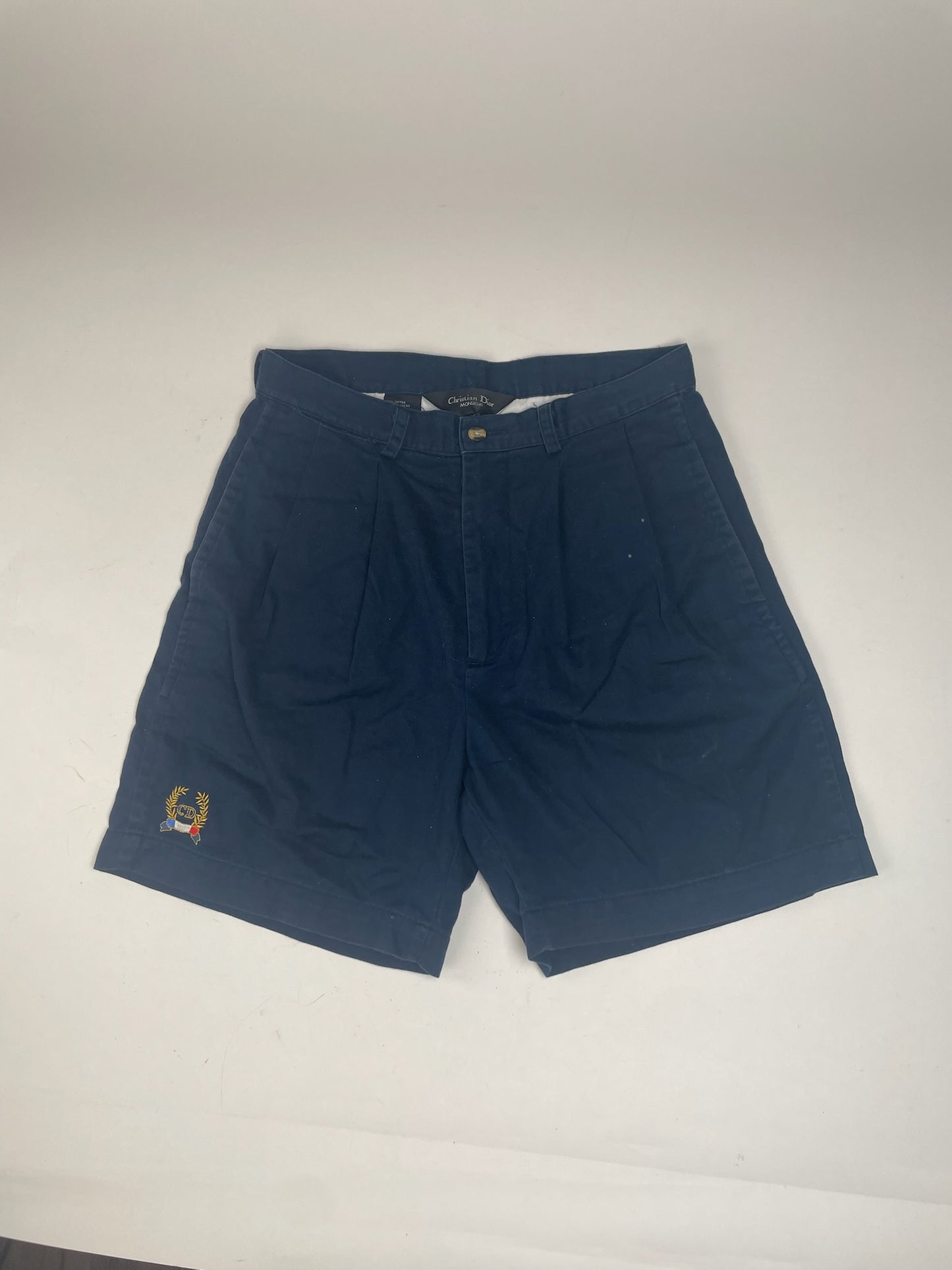 Vintage Dior Canvas Shorts navy 38/M