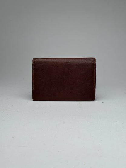 Vintage Yves Saint Laurent Leather Card Holder Brown