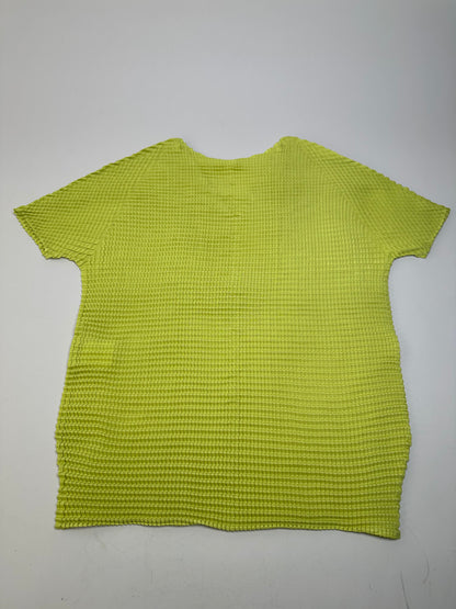 Vintage Issey Miyake Pleats Please Top Neon Yellow M