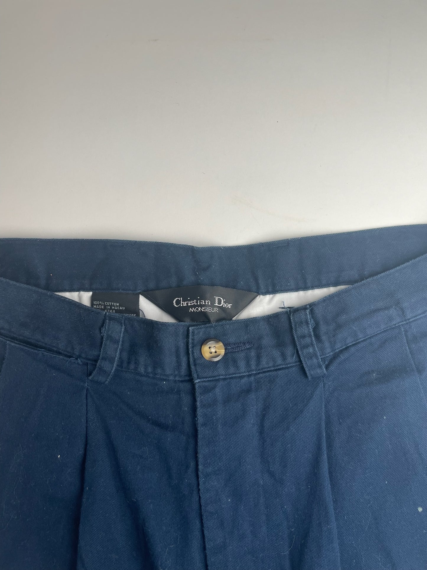 Vintage Dior Canvas Shorts navy 38/M