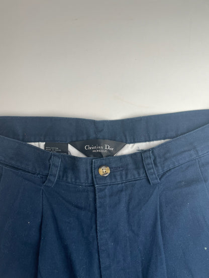 Vintage Dior Canvas Shorts navy 38/M