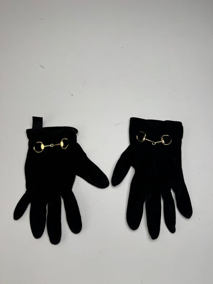 Vintage Gucci Leather gloves Black S