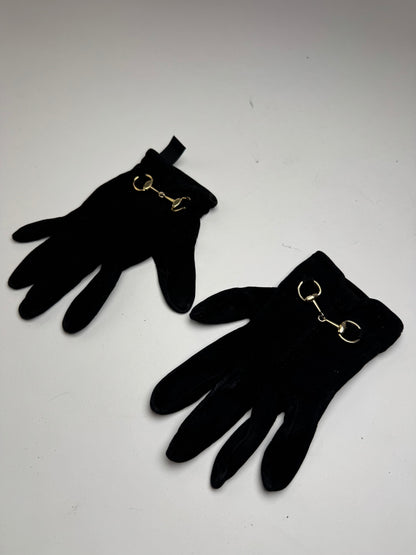 Vintage Gucci Leather gloves Black S