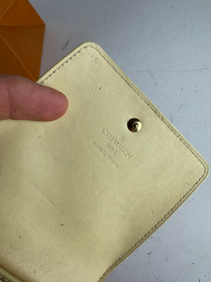 Vintage Louis Vuitton Vernis Leather Messenger Bag Yellow