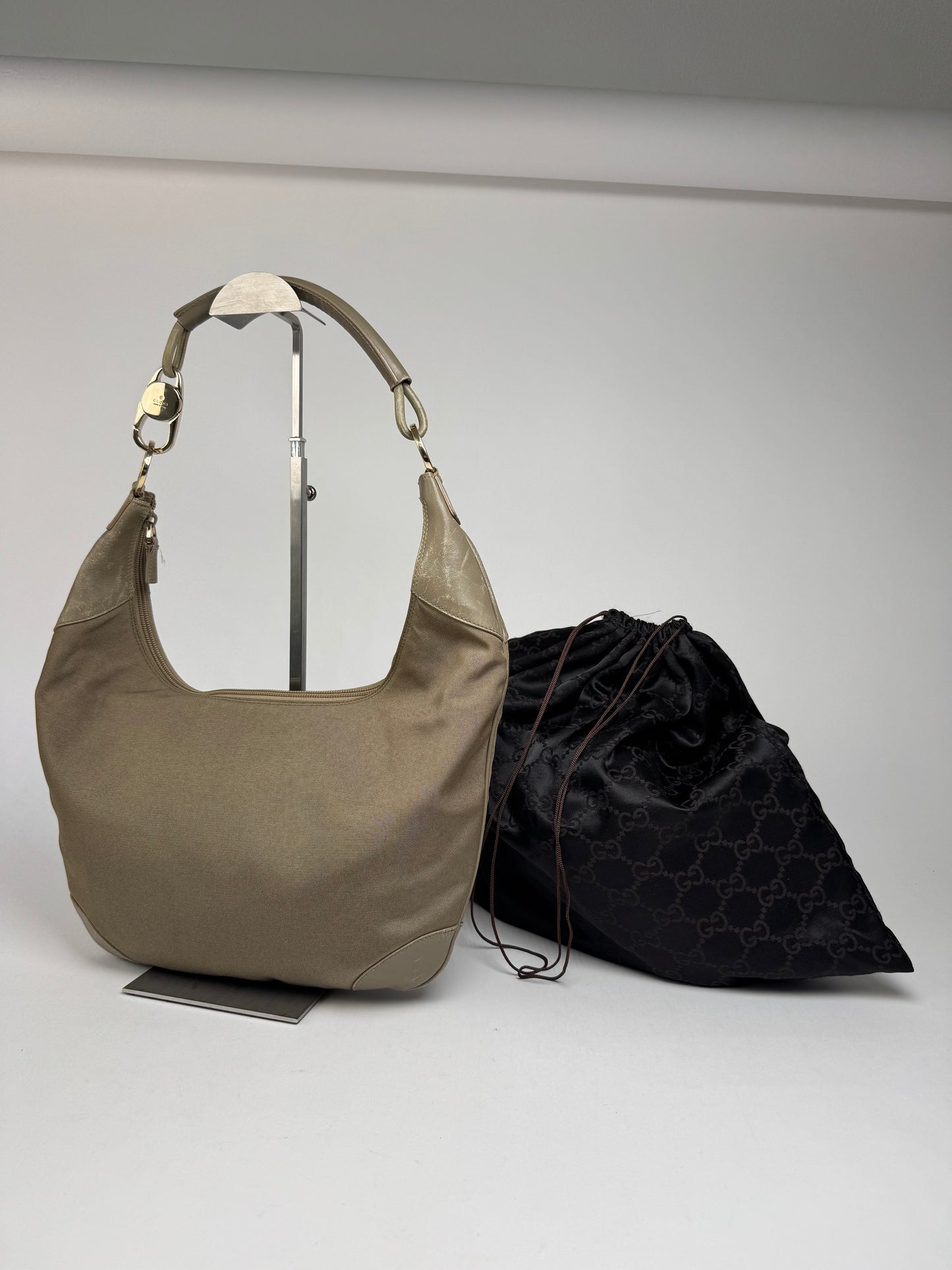 Vintage Gucci Bag Gold Beige