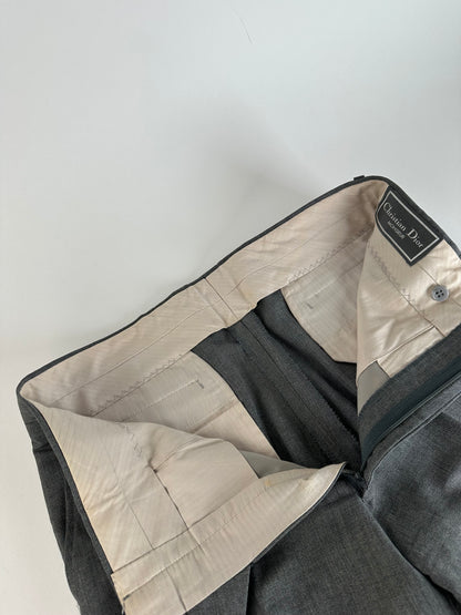 Vintage Dior Wool Pants Anthracite